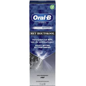 Oral-B Tandpasta 3D White Houtskool - 12 x 75 ml - Voordeelverpakking