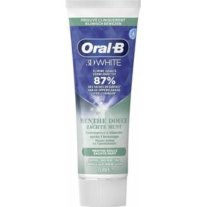 Oral-B - 3D White Soft Mint - Tandpasta - Zachte Munt - 75 ml