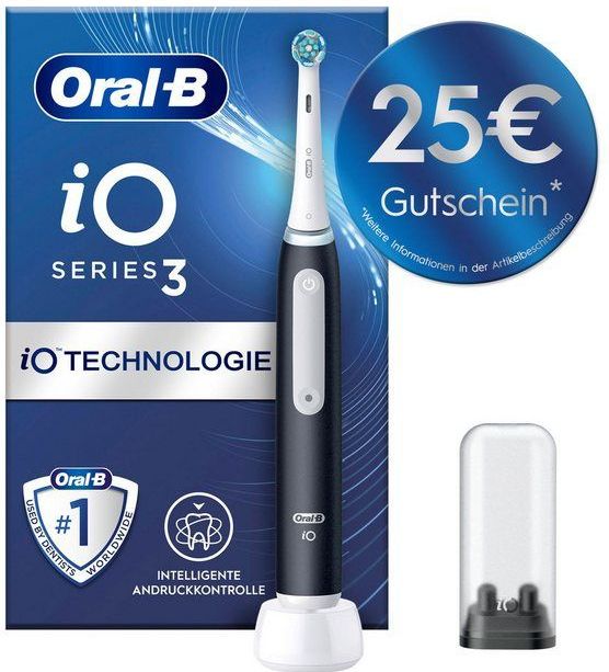 Oral-B - iO 3 - Elektrische Tandenborstel - Zwart - Lithium-ion Batterij
