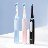 Oral-B - iO3 Duo - Elektrische Tandenborstel - Matt Zwart/Ice Blauw - Inclusief Reisetui