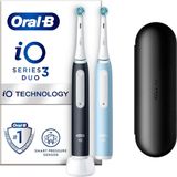 Oral-B Elektrische Tandenborstel iO 3 Duo Zwart & Blauw 1 set
