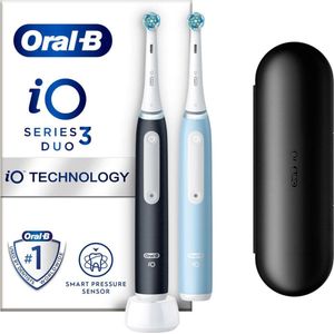 Oral-B Elektrische Tandenborstel iO 3 Duo Zwart & Blauw 1 set