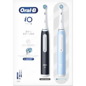 Oral-B Elektrische Tandenborstel iO 3 Duo Zwart & Blauw 1 set
