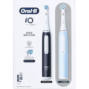 Oral-B - iO 3 Duo - Elektrische Tandenborstel - Wit - 2 Handvatten