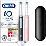 Oral-B Elektrische Zahnbürste iO Series 3 Doppelpack, Aufsteckbürsten: 2 St., Magnet-Technologie