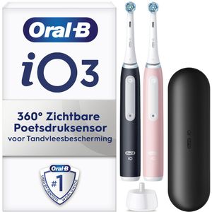 Oral-B - iO 3 - Elektrische Tandenborstel - Wit - Lithium-ion Batterij