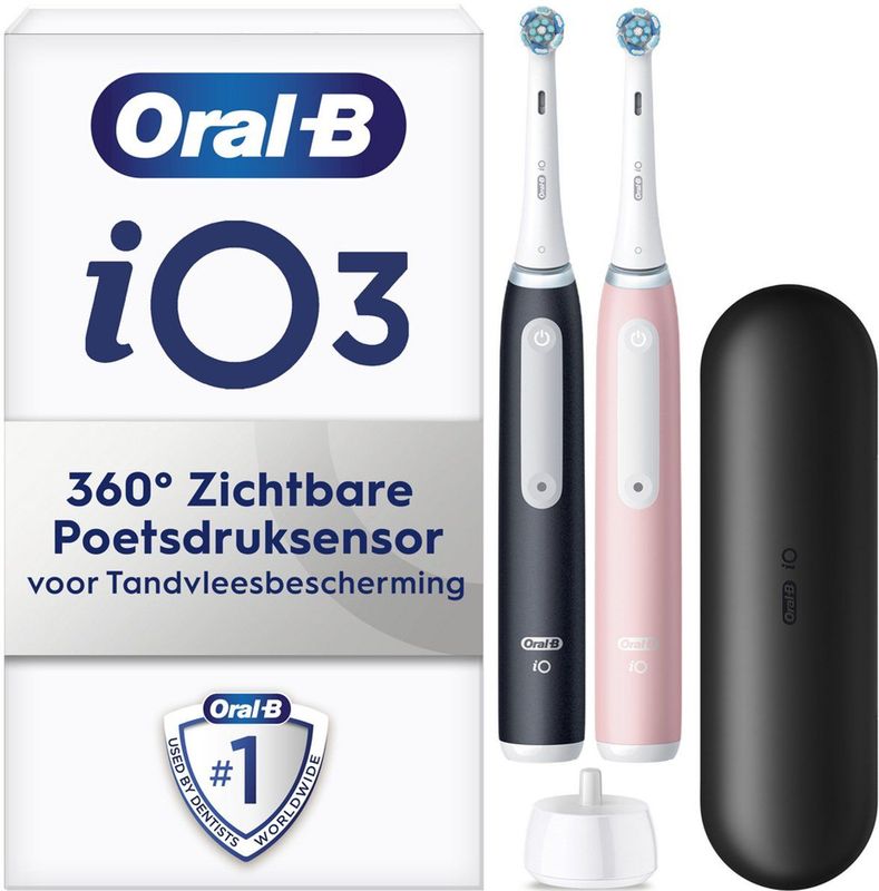 Oral-B - iO 3 - Elektrische Tandenborstel - Wit - Lithium-ion Batterij