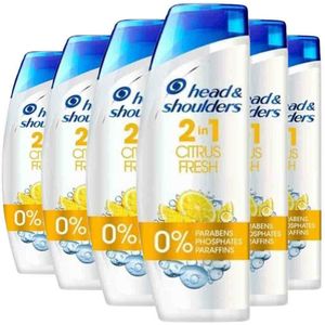 Head & Shoulders - Shampoo - 2in1 Citrus Fresh - 480ml x 6