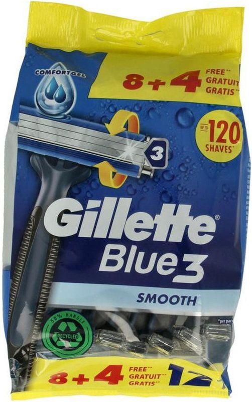 Gillette Wegwerpmesjes Blue III 12 stuks