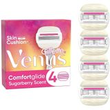 Gillette Venus Comfortglide Sugarberry Navulmesjes Voor Vrouwen, 4 stuks, 5 Mesjes Voor Een Gladde Scheerbeurt En Een Zachte Huid