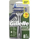 Gillette Wegwerpmesjes Sensor3 Recycled 8 stuks
