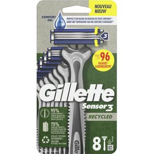 Gillette Wegwerpmesjes Sensor3 Recycled 8 stuks