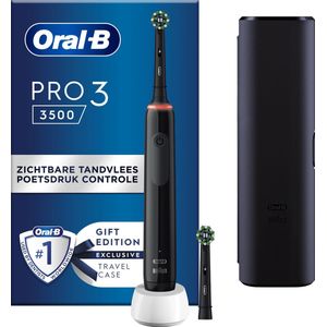 Oral-B Pro 3 3500 - Zwart Elektrische Tandenborstel