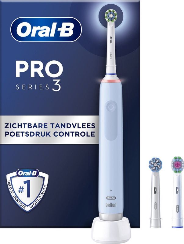 Oral-B Pro 3 3770 - Elektrische Tandenborstel - Blauw