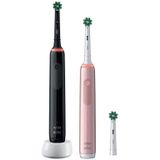Oral-B Elektrische Tandenborstel Pro 3 3900 Duo Zwart & Roze 1 set