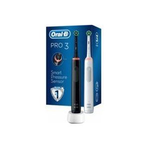 Oral-B Pro 3 3900 - Duo - Elektrische Tandenborstel - Zwart & Wit