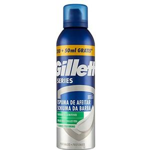 Gillette Serie kalmerend scheerschuim met aloë vera voor mannen scheerapparaat, 250 ml