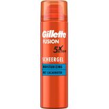 6x Gillette Moisturizing Scheergel Fusion 5 ProGlide 200 ml