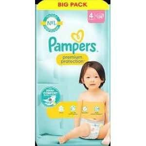 Pampers Babyluier Premium Protection Maat 4 Maxi (9-14 kg), Big Pack, 58 Stuks