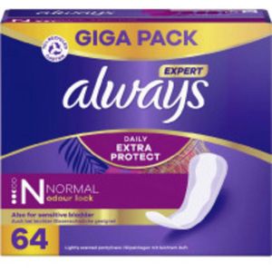 4x Always Extra Protect Inlegkruisjes Normal 64 stuks