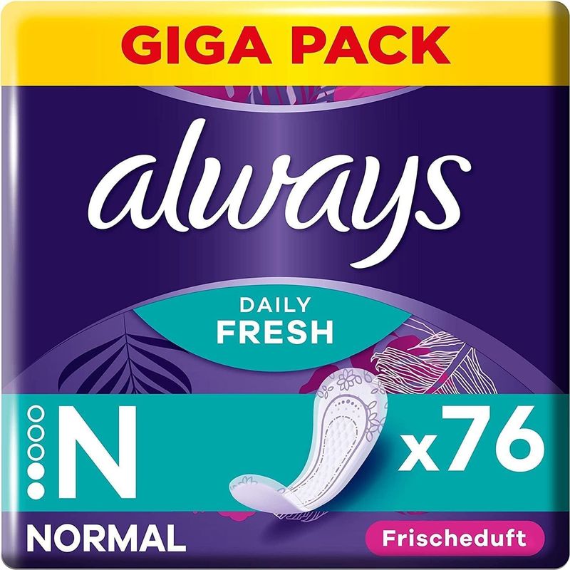Always - Daily Fresh Normal - Inlegkruisjes - 76 st