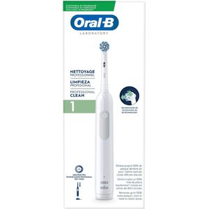 Oral-B - Pro 1 Clean - Elektrische Tandenborstel - Wit - 1 Stuk