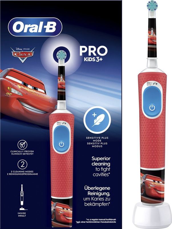 Oral-B Pro Kids - Cars - Elektrische Tandenborstel - Ontworpen Door Braun