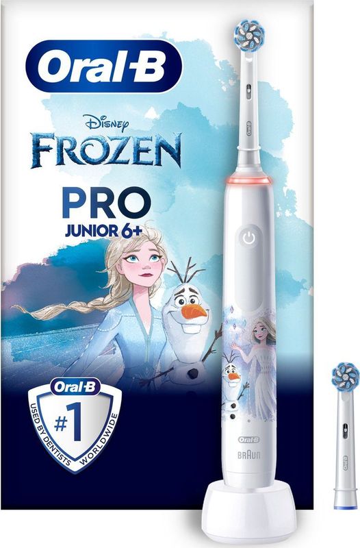 Oral-B Pro Junior - Frozen - Elektrische Tandenborstel - Voor Kinderen Vanaf 6 Jaar