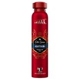 Old Spice Captain Deodorant bodyspray voor mannen, 250 ml, 48 uur frisheid, langdurige geur in parfumkwaliteit, 0% aluminiumzouten, geen vlekken op zwart en wit