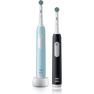 Oral-B Pro Series 1 Elektrische Tandenborstel - Blauw en Zwart - Set van 2