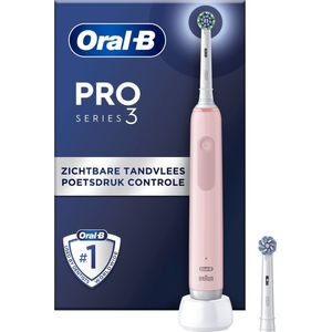Oral-B Pro Series 3 Roze Elektrische Tandenborstel, 2 Borstels