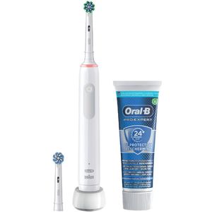 Oral-B - PRO 3 3800 - Elektrische Tandenborstel - Wit - Inclusief Tandpasta
