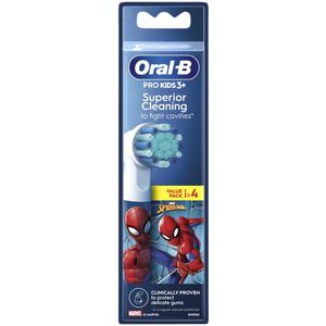 Oral-B Pro Kids - Opzetborstels - Met Spiderman - 4 Stuks