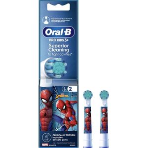 Oral-B PRO Spiderman Opzetborstels, vanaf 3 jaar - 2 stuks