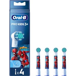 Oral-B Pro Kids - Opzetborstels - Met Spider-Man - 4 Stuks