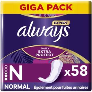 Always - Daily Protect - Inlegkruisjes - Extra Normaal - 58 stuks