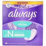 Always - Daily Fresh - Inlegkruisjes - 58 Stuks - 0% Parfum