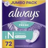 Always - Daily Fresh - Inlegkruisjes - Normal - 72 Stuks