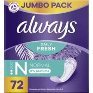 Always - Daily Fresh - Inlegkruisjes - Normal - 72 Stuks