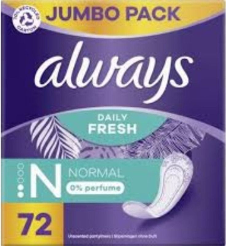 Always - Daily Fresh - Inlegkruisjes - Normal - 72 Stuks