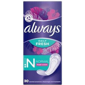 Always Daily Fresh Inlegkruisjes Normal 30 Stuks