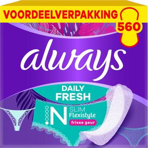 Always Daily Fresh Inlegkruisjes - Slim Flexistyle - Met Frisse Geur - Voordeelverpakking 14 x 40 Stuks
