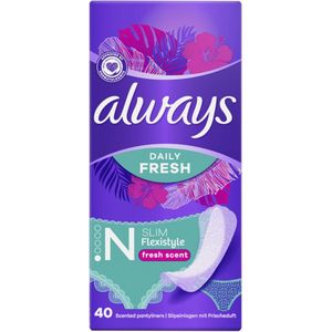 Always - Daily Fresh Slim Flexistyle - Inlegkruisjes - 40 Stuks