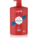 Old Spice Whitewater 3-in-1 douchegel en shampoo voor mannen, 1 liter, frisse en langdurige geur in geurkwaliteit, voor haar en gezicht