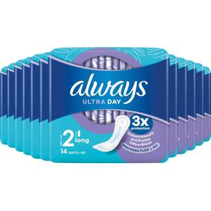 Always Ultra - Maandverband - Long (Maat 2) - Voordeelverpakking 12 x 14 stuks