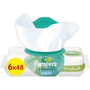 Pampers - Harmonie Aqua - Billendoekjes - 288 doekjes - 6 x 48