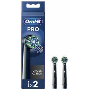 Oral B - PRO Cross Action - Vervangende Opzetstuk - Black - 4 st