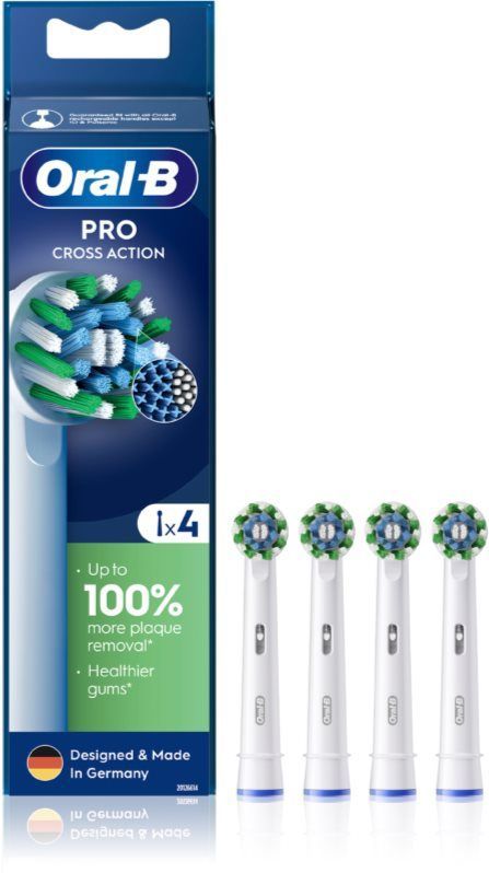 Oral B - PRO Cross Action - Opzetborstels - 4 Stuks