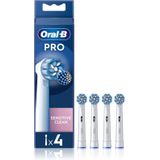 Oral B - PRO Sensitive Clean - Vervangende Opzetstuk - 4 Stuks