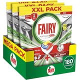 Fairy Platinum Plus All In One Vaatwastabletten Lemon - 3x60 Stuks = 180 Vaatwastabletten - Voordeelverpakking
